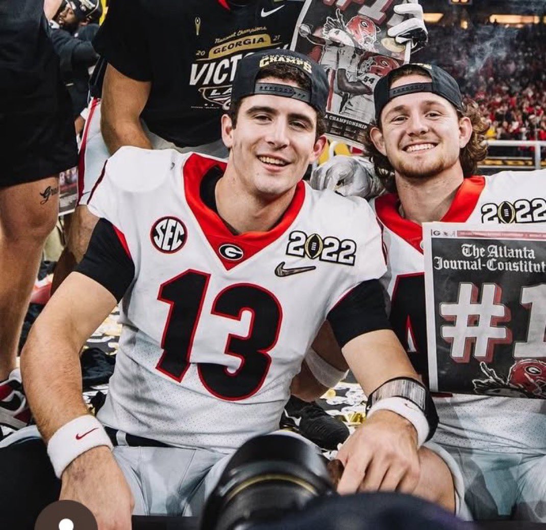 The two walk-ons that changed the legacy of Georgia football forever. Thank you. #DGD #GoDawgs