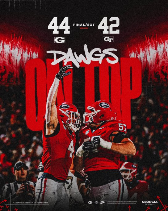 It was far from pretty, but <a href="/GeorgiaFootball/">Georgia Football</a> showed resiliency tonight. Let's go get that <a href="/SEC/">Southeastern Conference</a> title next week! #GoDawgs