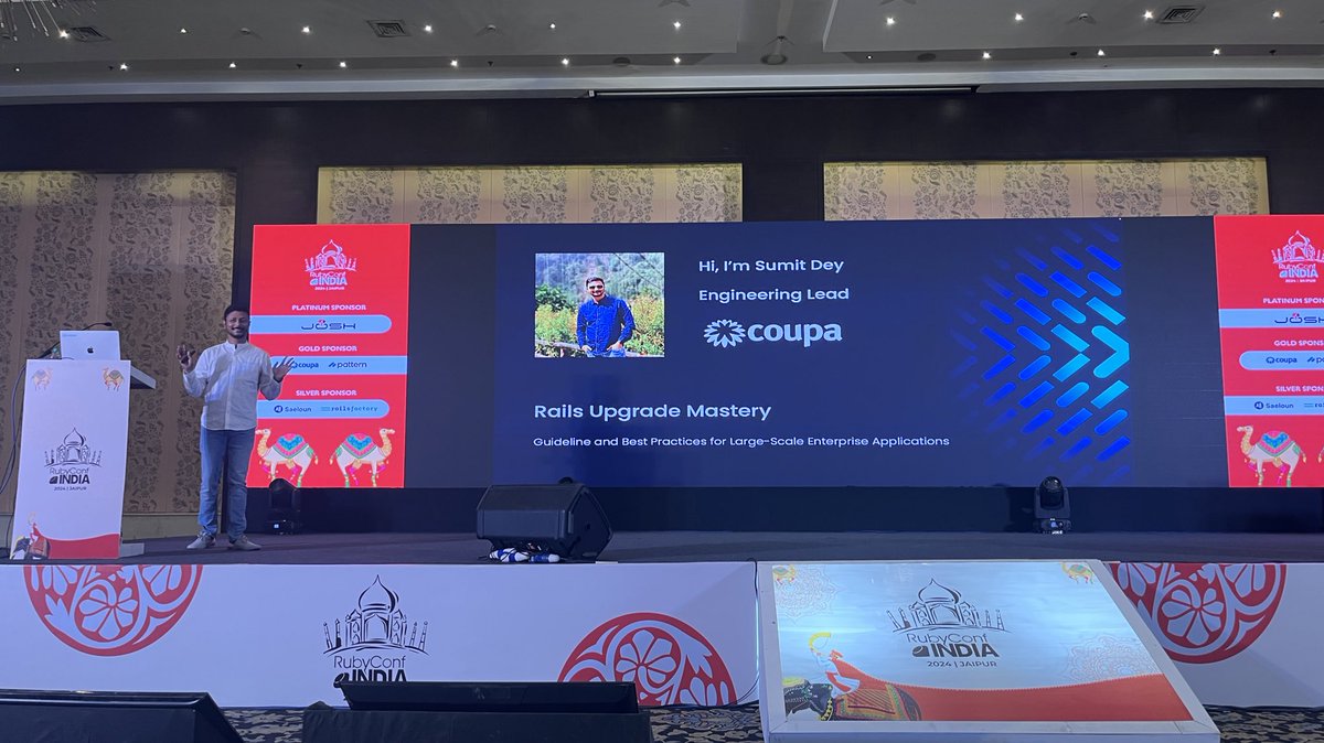 rubyconfindia's tweet photo. Cracking the Code of Rails Upgrades! @sumitdey035 unpacks the secrets to handling large-scale enterprise application upgrades with ease. A talk packed with actionable insights and expertise!
#RCI24 #RubyConfIndia2024 #rubyconfjaipur #rubyrails https://t.co/jRyXyZ16MW