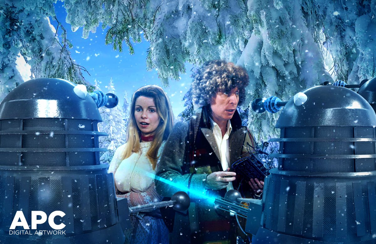 apcdigitalart's tweet photo. NEW ART! a winter adventure with the 4th doctor and romana!

I’m thinking of doing more “scenes” like this, instead of my usual cover designs. what do you think?

thanks to @TBAGallery for photos!
#doctorwho #bigfinish #doctorwhofanart #doctorwhofandom #drwhofandom #tardis #dwsr https://t.co/UkCdkhC9Ft