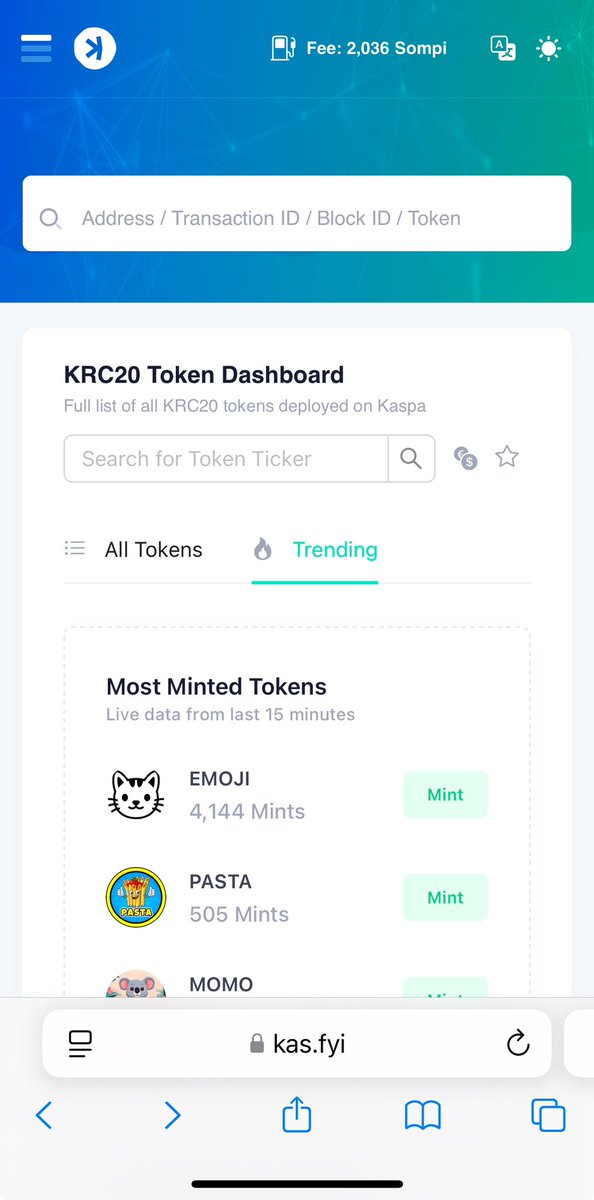 PASTA_KRC20's tweet photo. 🥈most minted #KRC20 token on @KaspaCurrency! $PASTA is blowing up! #LFG 🚀🤩🔥🙌🏻 https://t.co/Zke2OJaUYU
