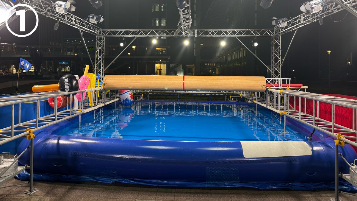 問題です。 中京テレビの隣りの公園に、年末になると出現する屋外特設