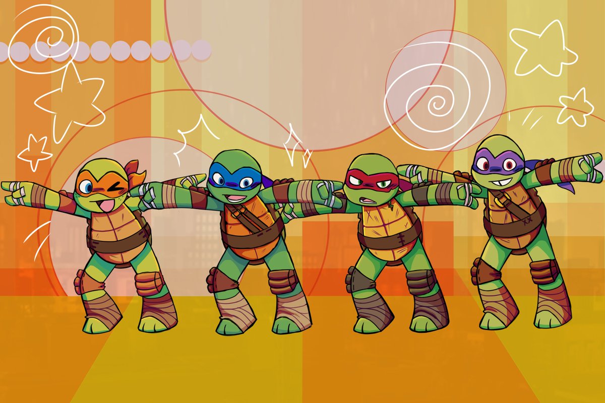FreekyBanana's tweet photo. Oh no cringe 
TMNT x Lucky☆Star????????
#tmnt #tmnt2012 https://t.co/UF0U5ZcjYR