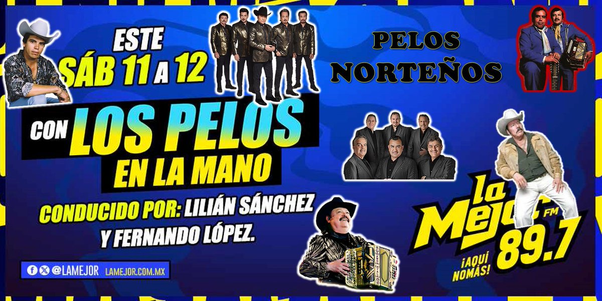 Lamejoracambaro's tweet photo. Nombre!! @LILIANSANCHEZ13 y @Fersuscristo, van a hacer que saques las frías muy temprano, escuchalos, a partir de las 11am, por el 89.7fm o https://t.co/brq8UCJNXi. ¡Aquí Nomás! 
#LaMejorFm #LaMejor897 #LaMejorAcambaro #AquiNomas #ConLosPelosEnLaMano #PelosNorteños #SomosLaMejor https://t.co/UrA5szohdX