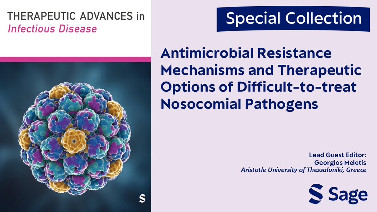 GeorgiosMeletis's tweet photo. Dear colleagues,
submissions are now open for the latest Special Collection of @TAInfDis (IF 3.8) dedicated to AMR. Interested? Visit the website for more information
https://t.co/iFN6nnl5oh https://t.co/enrduoBQbS