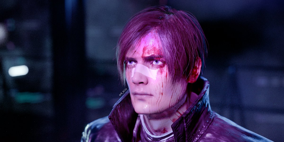 ark_bile's tweet photo. "You look lonely... I can fix that." #LeonKennedy https://t.co/MSGn4PzW71