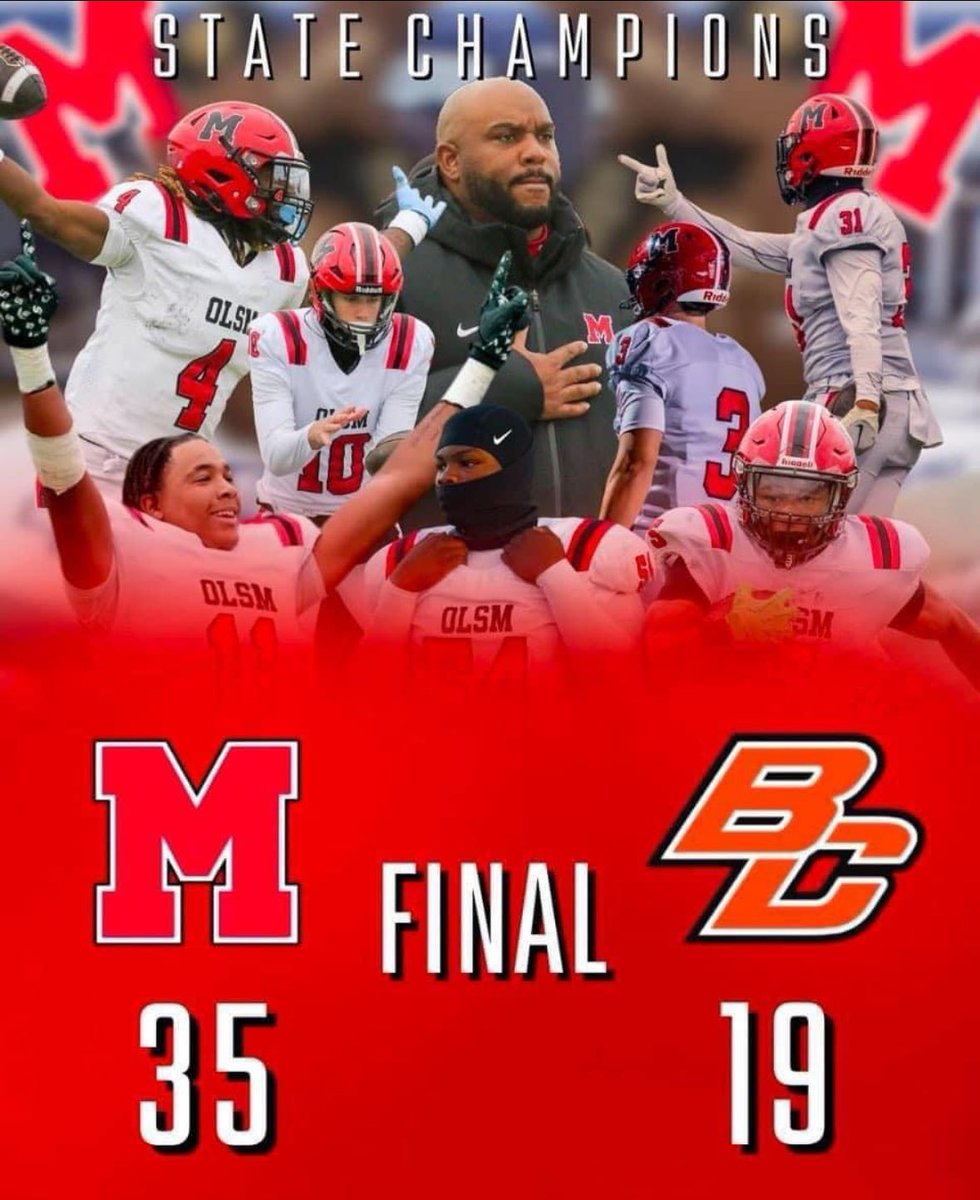 Job finished!!!!! ✅
2024 State Champions 🏆
Orchard Lake St Mary’s 🔴⚪️