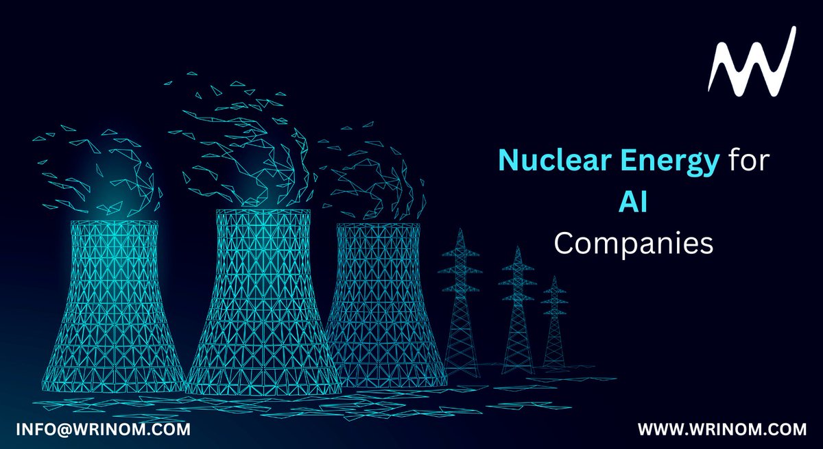 Wrinomsolution's tweet photo. Nuclear Energy for AI Companies: The Future of Sustainable Data Center Power
For Podcast visit here: https://t.co/b5H7Px0kFT

#aienergy #aiinfrastructure #artificialintelligence #datacenters #futureofenergy #nuclearenergy #nuclearinnovation #technews #techsustainability https://t.co/3Huv4Lk4h2