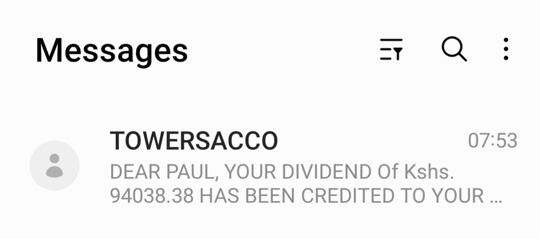 cheruiyotkb's tweet photo. Your first Sh 100K invested in the stock market is the hardest. Hitting Sh 250K comes significantly faster.

Then Sh 500K, then Sh 1M in a portfolio comprising stocks, SACCO deposits, MMF, and bonds.

Smashing that Sh 10M mark someday is a reality.

No matter where you are in your financial journey, keep at it.

It's a rollercoaster of dividends and interests at each milestone.