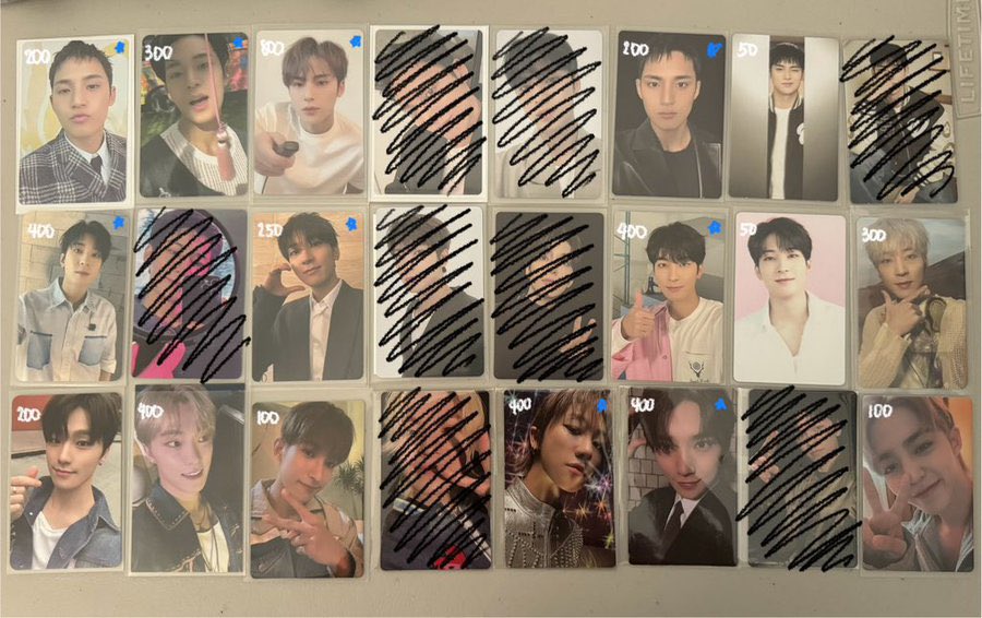 kmgmkl's tweet photo. wts lfb ph | help rt!

seventeen pcs

— prices on photo
— onhand, x sensi
— dop payo/3 days
— blue marks must be paired with unmarked, unmarked can claim alone
— ₱4k if getting as set, free pf &amp; sf (less ₱250)

reply/dm to claim

t. svt mingyu wonwoo dk the8 joshua scoups dino https://t.co/Lnj4BEJupw