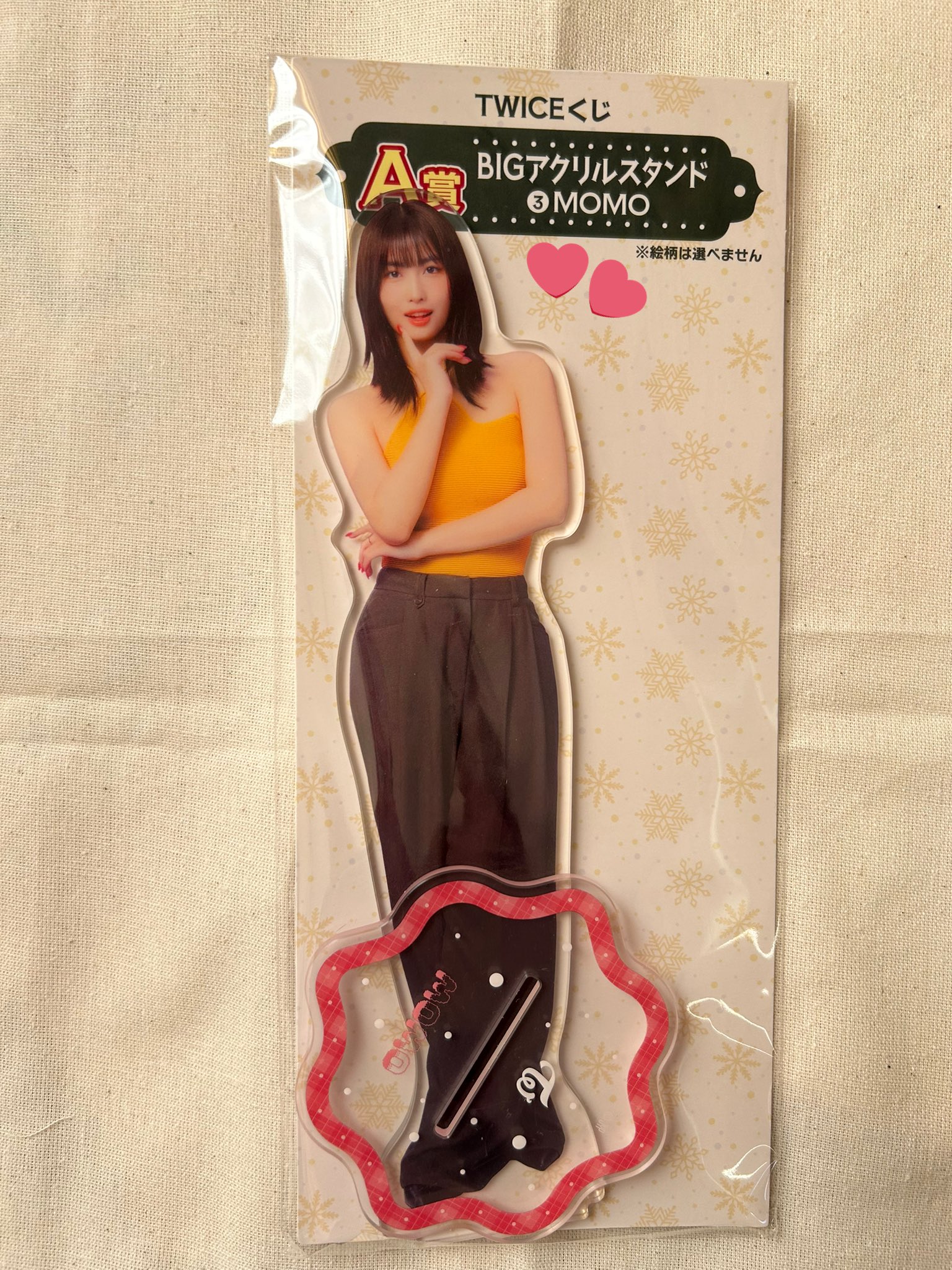 TWICEくじ　BIGアクリルスタンド MOMO 🎀TWICE ゲーム・おもちゃ・グッズ TWICEくじ BIGアクリル