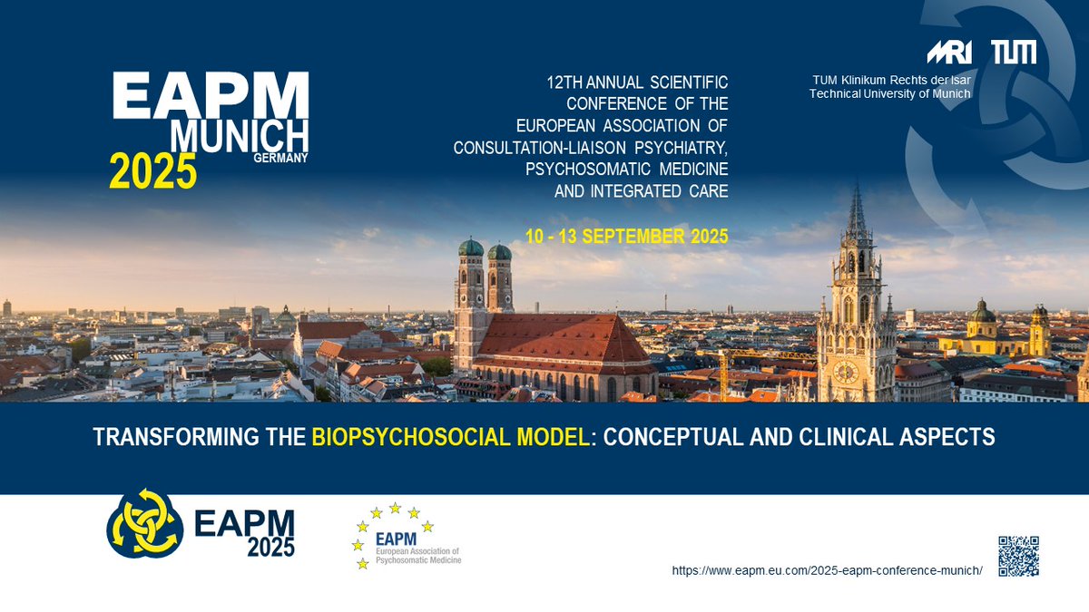 Official Website &amp; Submissions now open!
EAPM 2025 Munich, September 10-13, 2025

eapm.eu.com