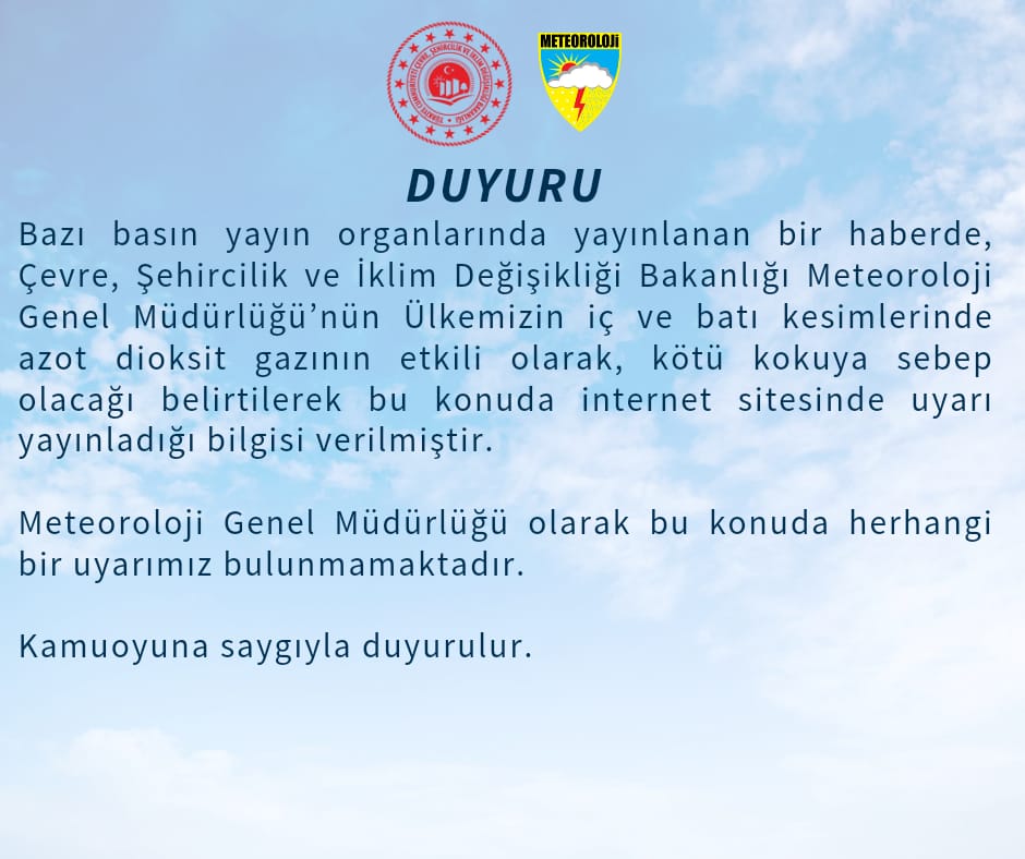 meteoroloji_twi's tweet photo. Kamuoyuna Saygıyla Duyurulur. https://t.co/4RNFCIpbdG