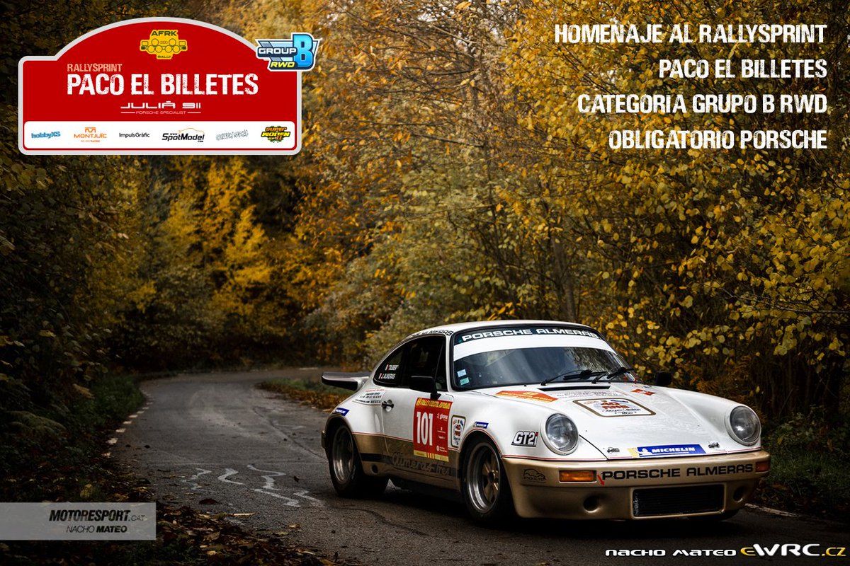 Este fin de semana en nuestro rallygasss nos vamos a Murcia a correr el rallysprint dé “Paco el Billetes 💴 “

Son 3 pasadas al mismo tramo , seco, agua y nieve y lo tenemos que correr OBLIGATORIAMENTE con el Porsche