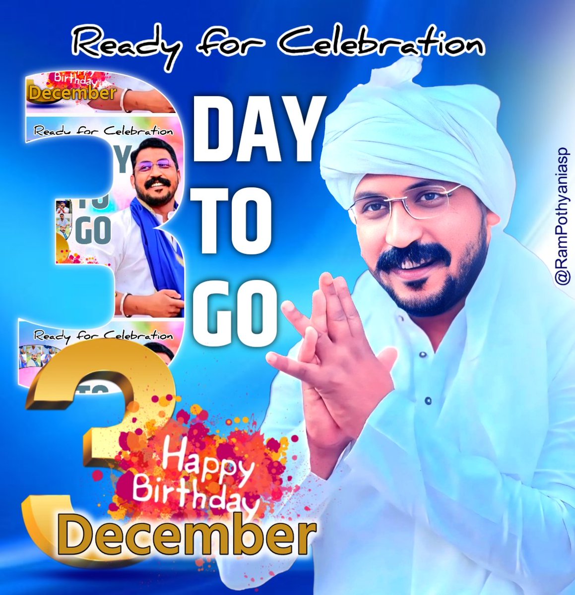 RamPothyani07's tweet photo. Ready for Celebration
#3DayToGo
Happy Birthday नेता जी 💚 @BhimArmyChief
@Maytree_Aazad https://t.co/Dkxknz14Zx