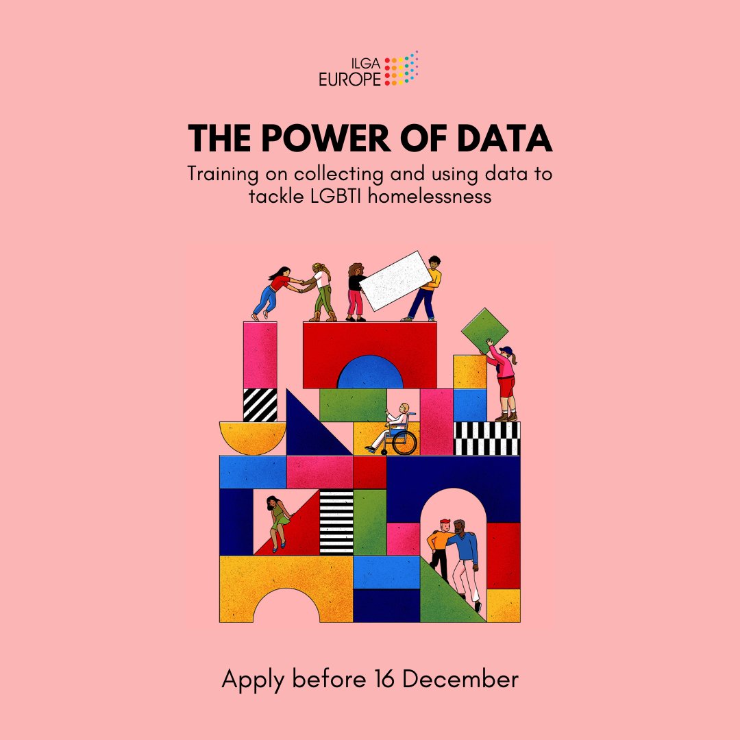 Data is key to tackle LGBTI homelessness. We need it to support advocacy, campaigns, and alliance-building work. This is why we’re inviting LGBTI activists in Europe for a hands-on training 👉 ilga-europe.org/news/call-for-…