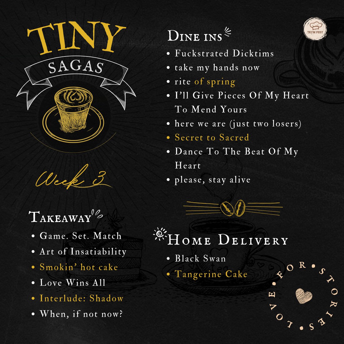 tinysagafest's tweet image. 🍴See you tomorrow.  
📷7.15 pm IST | 10.45 pm KST  

#TinySagas #SneakPeek #Week3 #ThisTimeIts16 #HappyReading #AreYouExcited