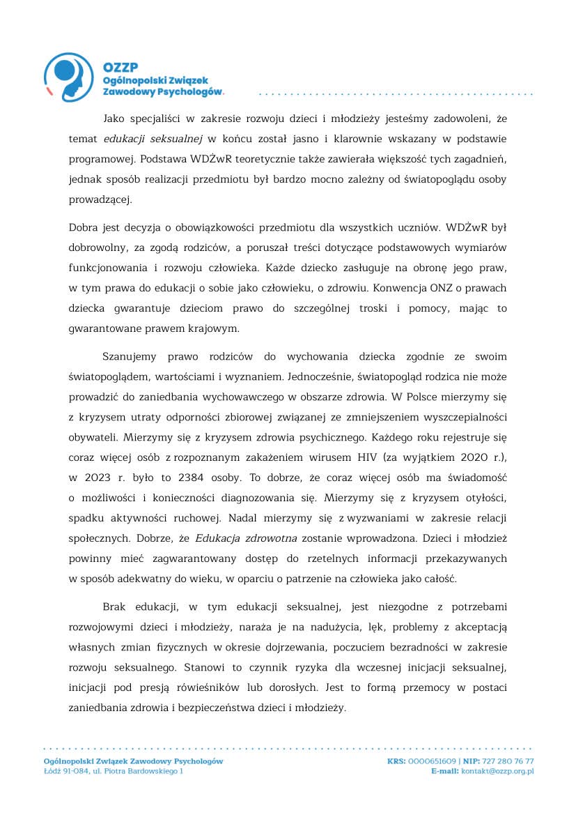 Ogólnopolski Związek Zawodowy Psychologów tweet media
