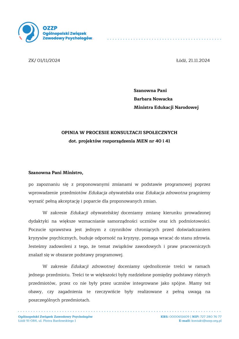 Ogólnopolski Związek Zawodowy Psychologów tweet media