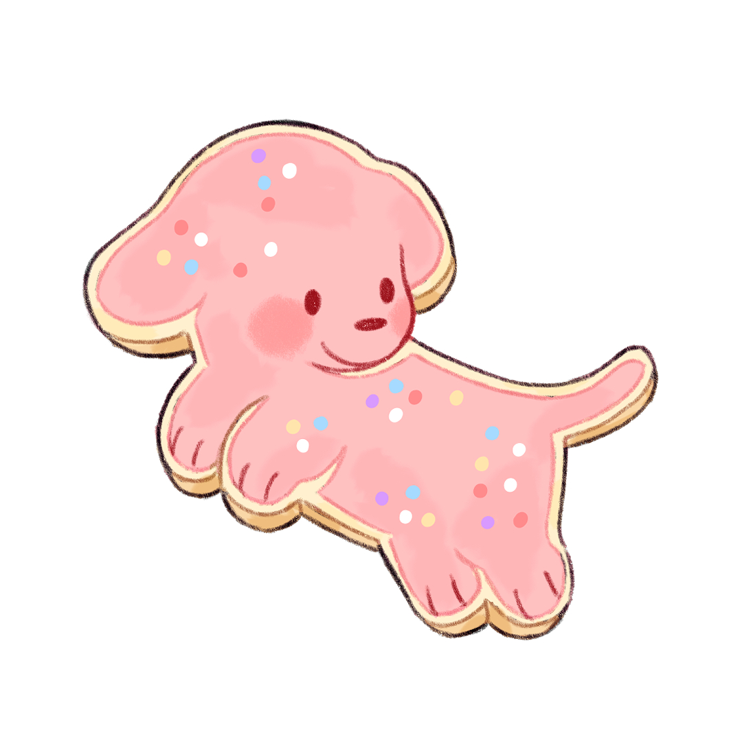 yumbrite's tweet image. A frosted pup cookie!