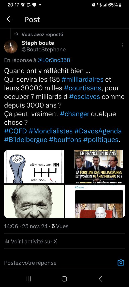 BouteStephane's tweet photo. @thomas_guenole @TPMP @Cyrilhanouna 38 eborgner ,1 mort et plus de 600 blessés ..
C est ça le bilans côté Gilets jaunes de l épreuve de force.
Changer les #pions d un jeux truqués ne sert à rien.
C est les règles qui sont absurdes.
En vérité à #Gauche comme #Droite la seule question c est #quisucequi.
 #Anarchie https://t.co/63osGCSXuU