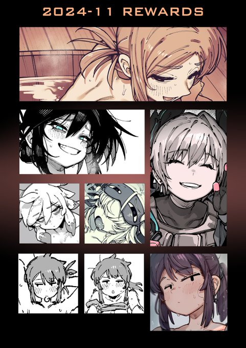 The November rewards have all been sent out!🥳
11月のまとめは全部配布しました!🥰
----------------------------------  Patreon>>https://t.co/5Q003vgDJK  
----------------------------------  FANBOX>>https://t.co/jy0YLZ46XU 