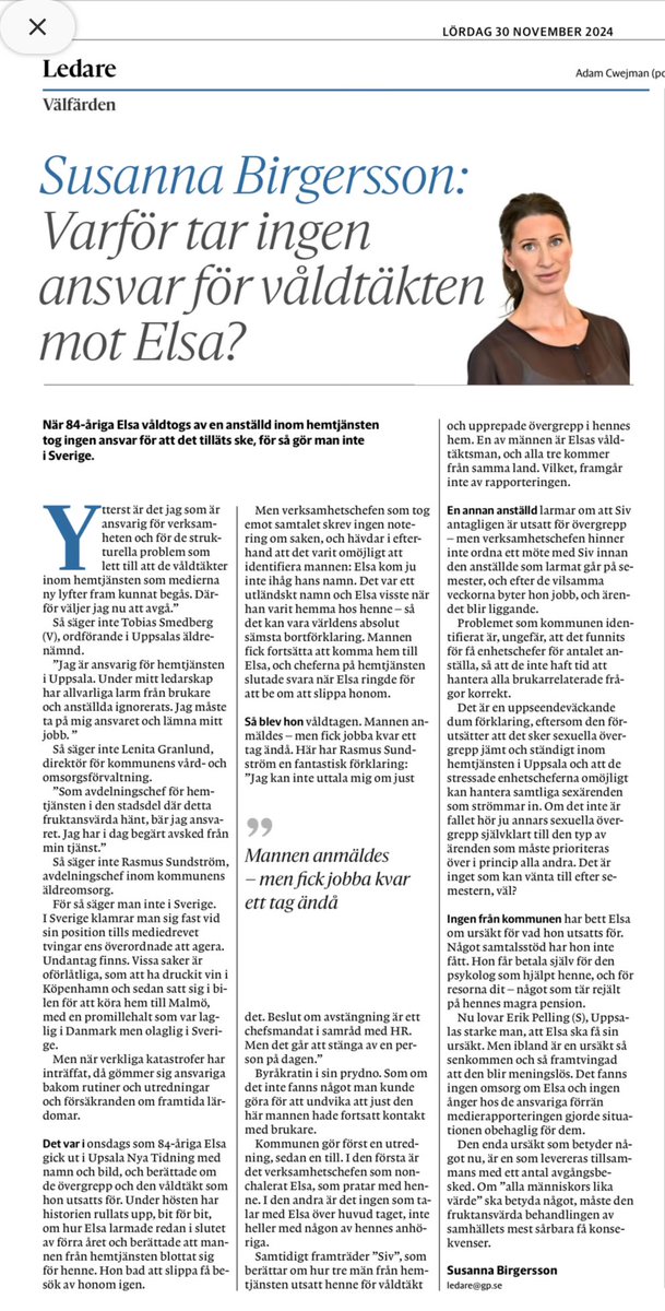 För kännedom <a href="/Uppsalakommun/">Uppsala kommun</a>