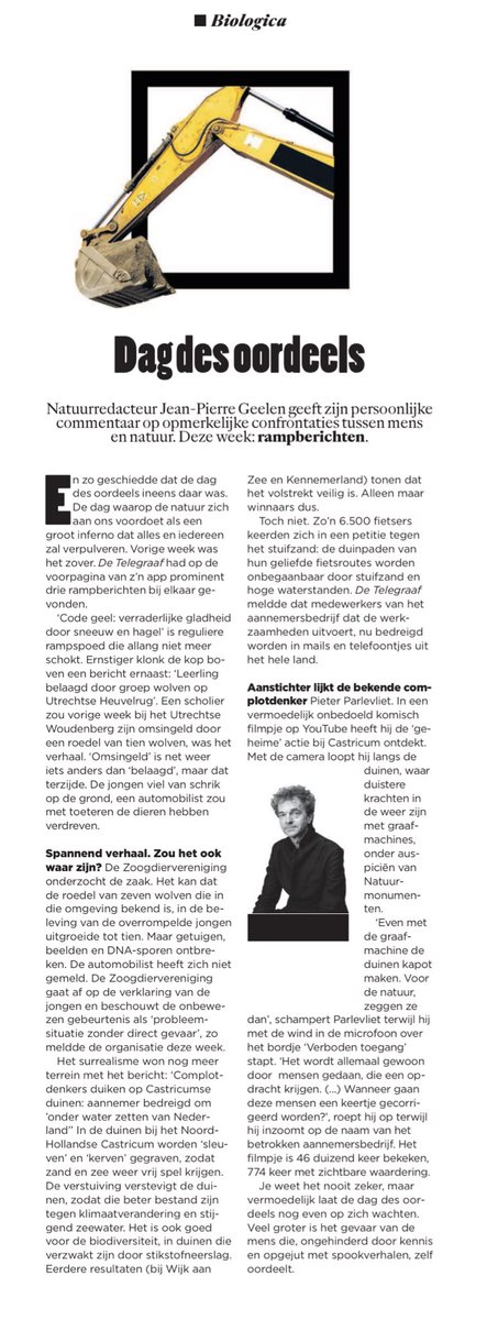 Broodje apocalyps ⁦<a href="/jpgeelen/">Jean-Pierre Geelen</a>⁩ ⁦<a href="/volkskrant/">de Volkskrant</a>⁩ 🐺