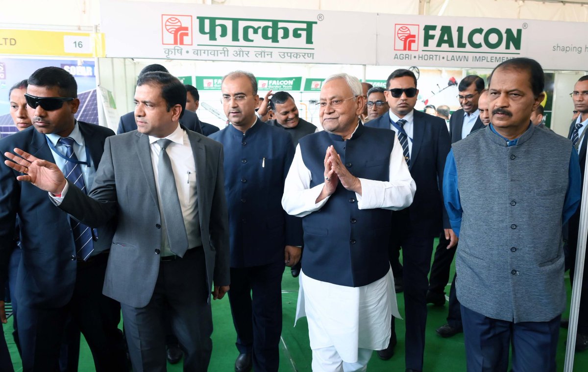 IPRDBihar's tweet photo. माननीय मुख्यमंत्री @NitishKumar ने राज्यस्तरीय कृषि यांत्रिकरण मेला (एग्रो बिहार, 2024) का किया शुभारंभ l
#AgroBihar
@mangalpandeybjp
@SanjayAgarw_IAS
@Agribih
#BiharAgricultureDept https://t.co/JinTqMJ7NK