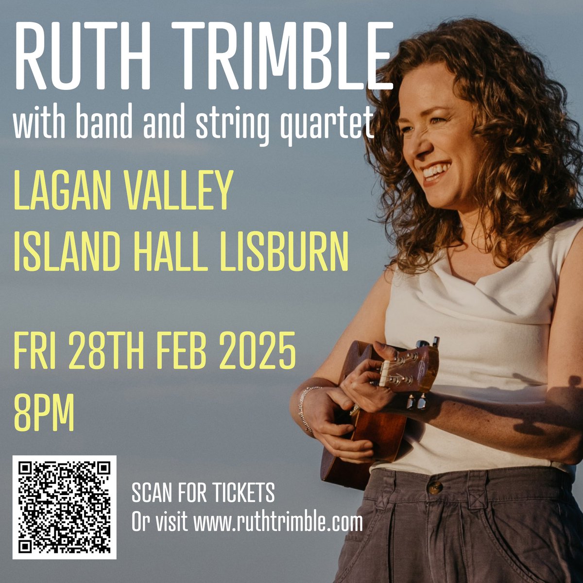 People of NI and beyond.. this is happening. It’s the big one! First full band concert since 2017. I’ll have musicians that played on the album doing the live show with me, and a string quartet.. and I’m pretty excited for it! ruthtrimble.com/tour