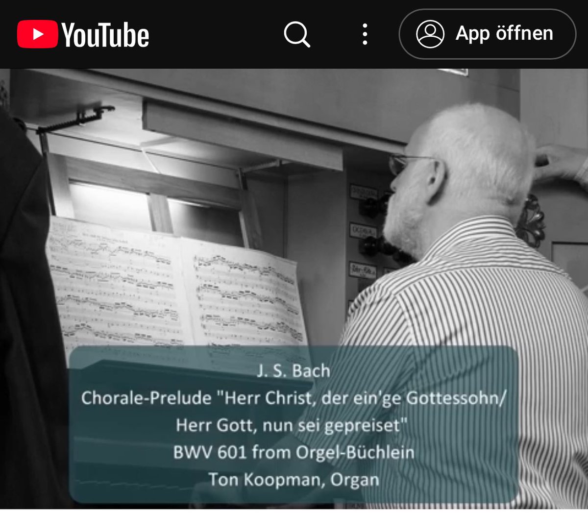 asg_news's tweet photo. J. S. #Bach - Chorale-Prelude "Herr #Christ, der ein'ge #Gottessohn" #BWV601 mit #TonKoopman https://t.co/0K714vT7ek @asg_news https://t.co/KxYDbLfhU5