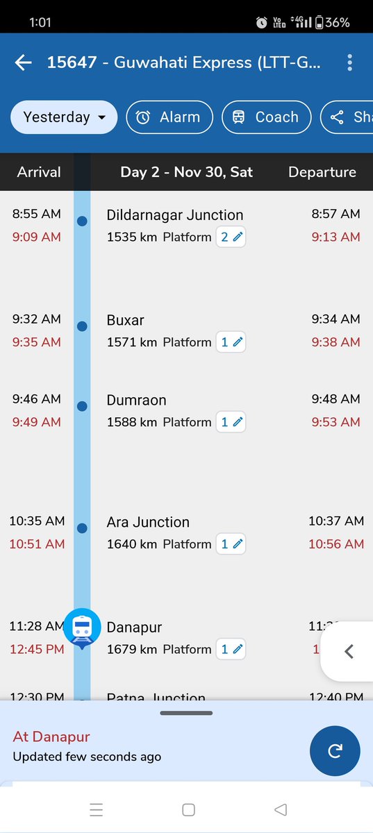 JngalwaysRock's tweet photo. @RailwaySeva  @railcomplaint @drmdnr train is delayed by 90 minutes, kindly look into this matter. https://t.co/fSilymzpU8