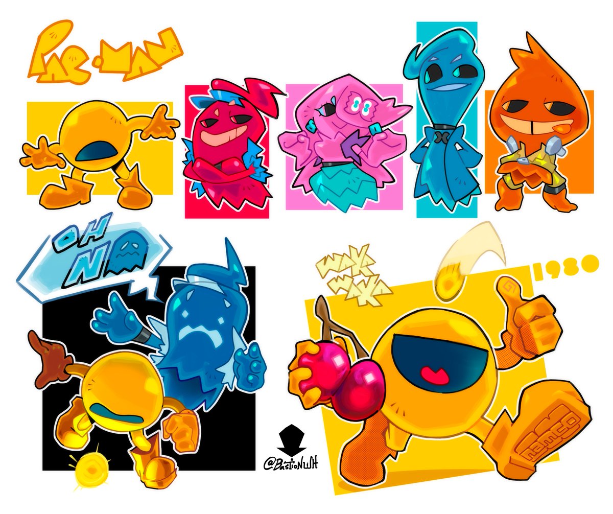 PAC • MAN 🍕🟡
#namco #Blinky #Pinky #Inky #Clyde 🍒
