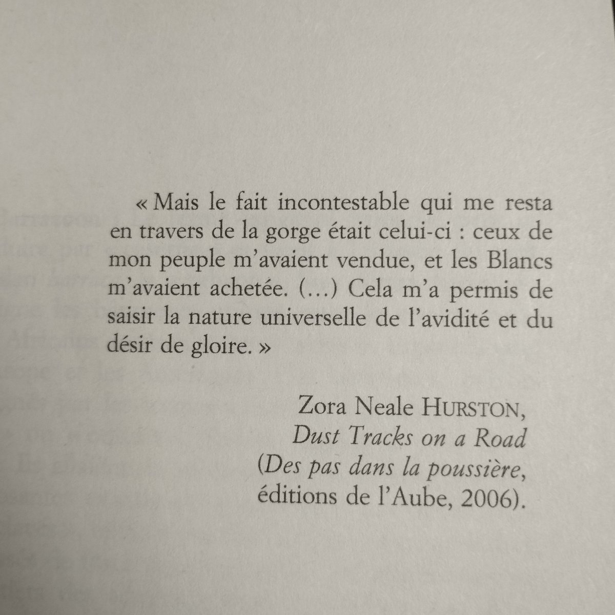 BorisBastide's tweet photo. Nouvelle lecture #zoranealehurston #barracoon https://t.co/9cIlgTnb8S