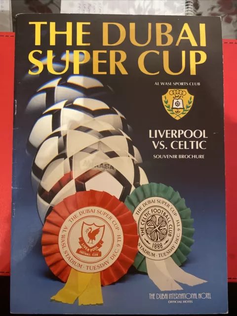 مجلة تذكاريه لبطولة كأس سوبر دبي الودية نسخة 1982 التي أقيمت في ملعب نادي الوصل، استاد زعبيل. فاز نادي ليفربول بالبطولة بركلات الترجيح امام سيلتيك الأسكتلندي فالدور النهائي.