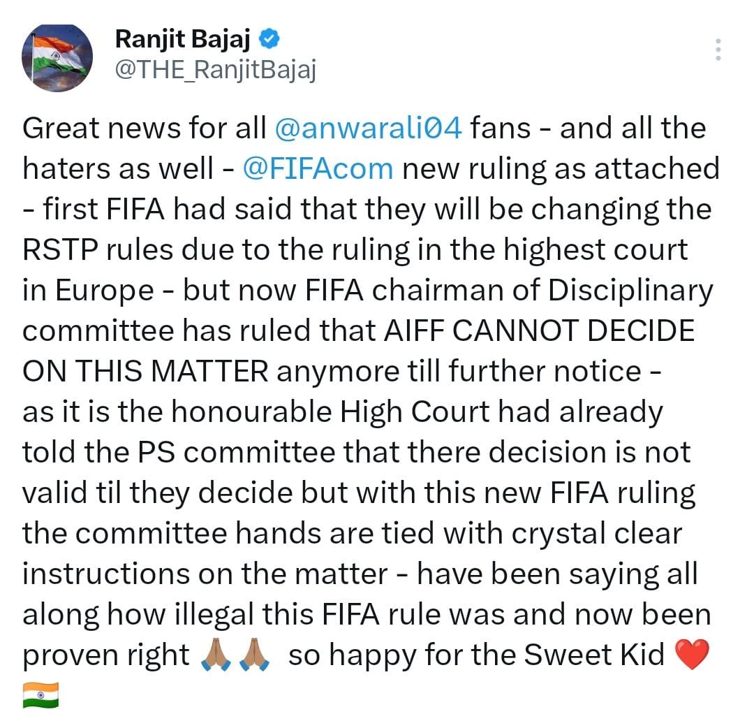 UMEGAFIGHT's tweet photo. Breaking 🌟

@anwarali04 case.

#JoyEastBengal https://t.co/nWT3Vkri6v