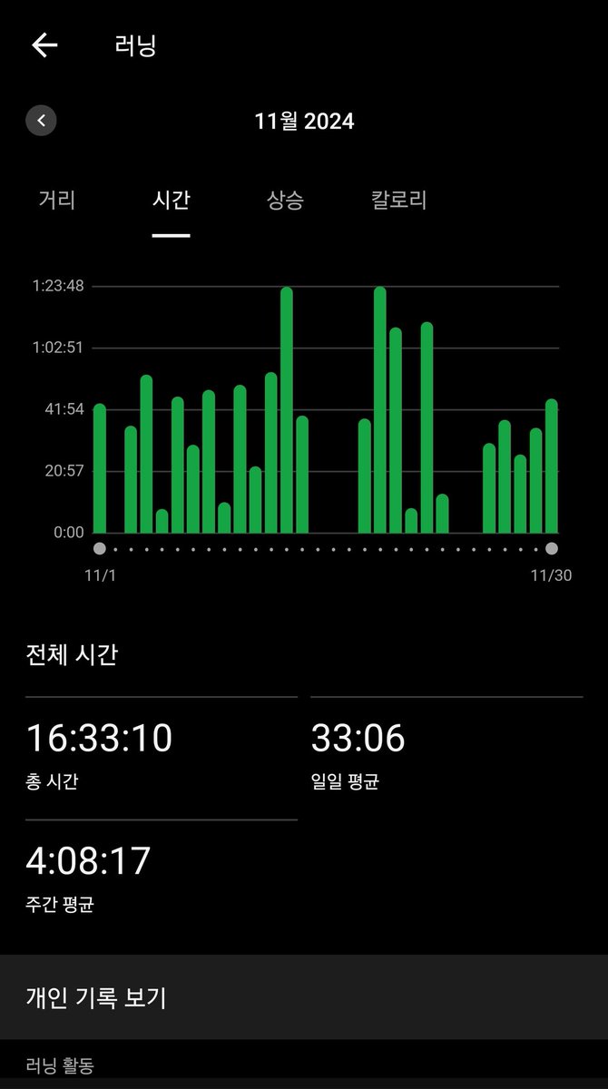 11월 마일리지 정산.