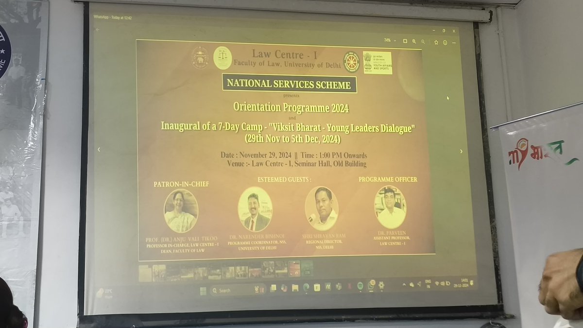 _NSSIndia's tweet photo. An outreach program was conducted at Law Centre-1, NSS Unit of Delhi University.

#NSSIndia #YouthInAction #CommunityService https://t.co/18OBcbYPkC