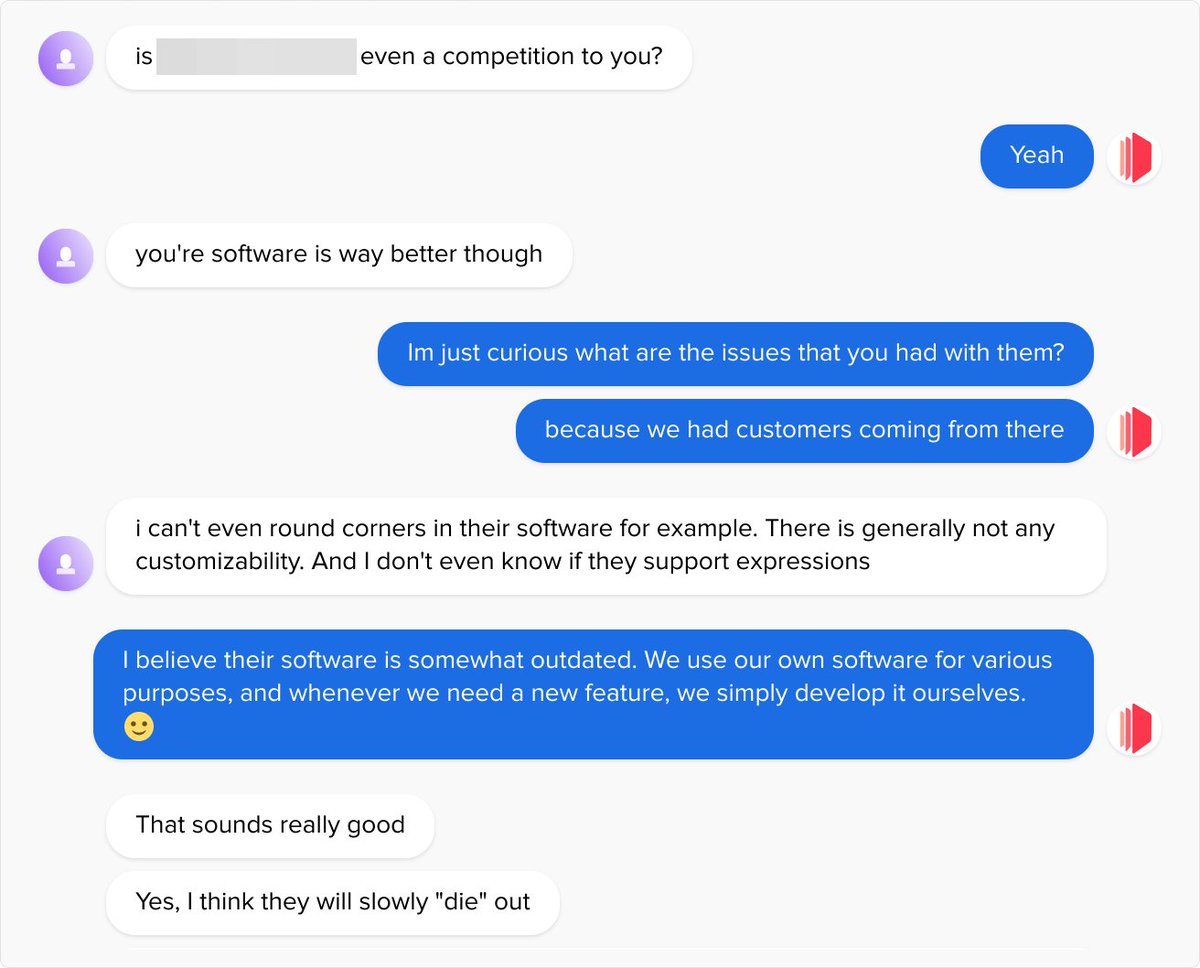 imbktan's tweet photo. Nothing beats the feeling of a customer saying: "Your software is way better of XXX"
Moments like these remind us why we do what we do πππ
#craftmypdf #CustomerSupport https://t.co/7mt70xs4Mw