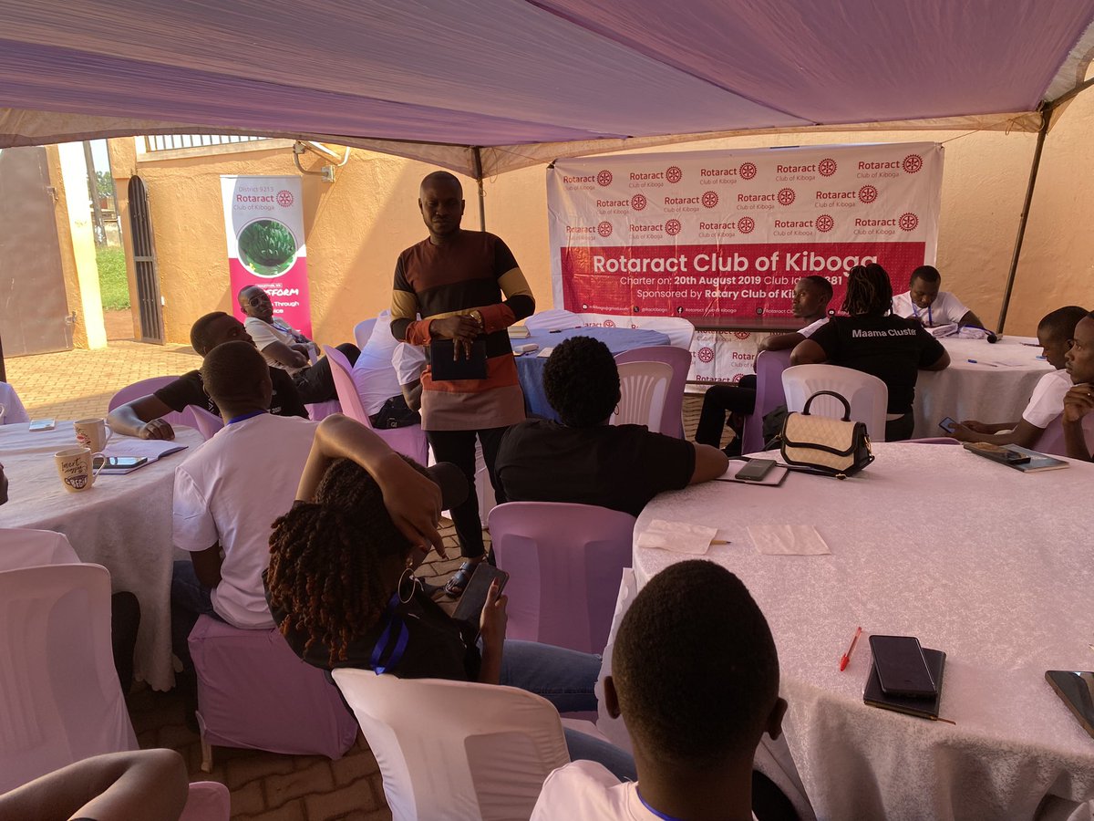 Rtn Kin Kiwanuka giving us a session at the western cluster retreat <a href="/WesternD9213/">Western Cluster D9213</a> <a href="/RCKibogaD9123/">Rotary Club of Kiboga</a>