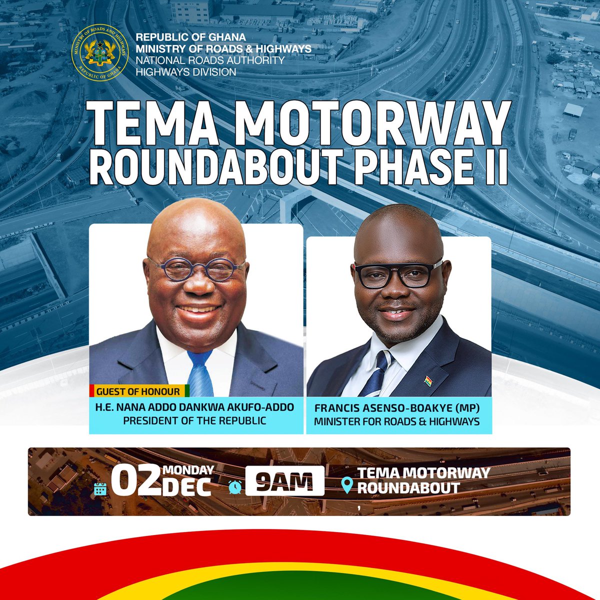 NanaKwame_off's tweet image. 🇬🇭🛣️🇬🇭 Good News 

President Akufo-Addo will commission Tema Motorway Phase II on Monday.

#RoadsForDevelopment 
#VoteNumber1