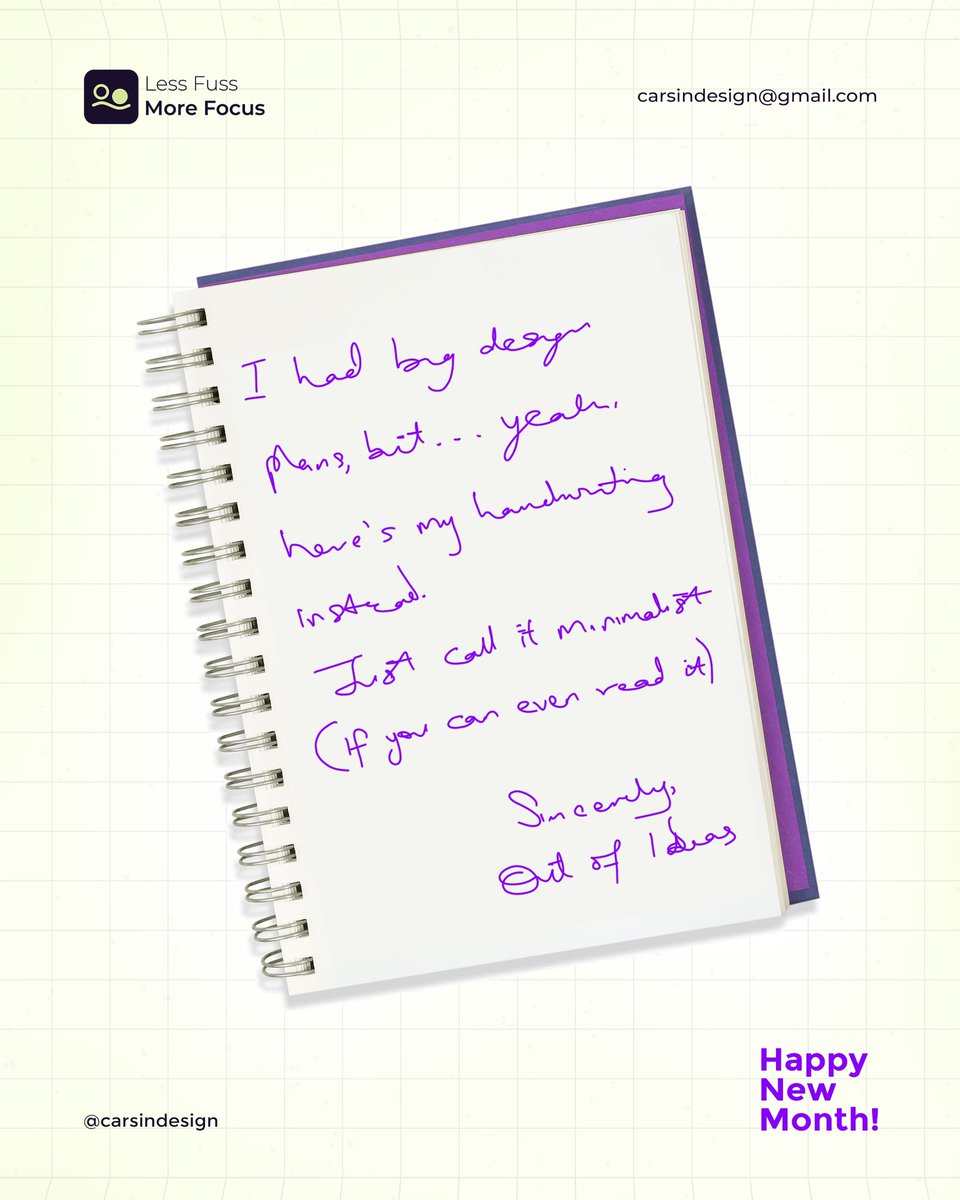 CarsinDesign's tweet image. November Dump
Category: Design