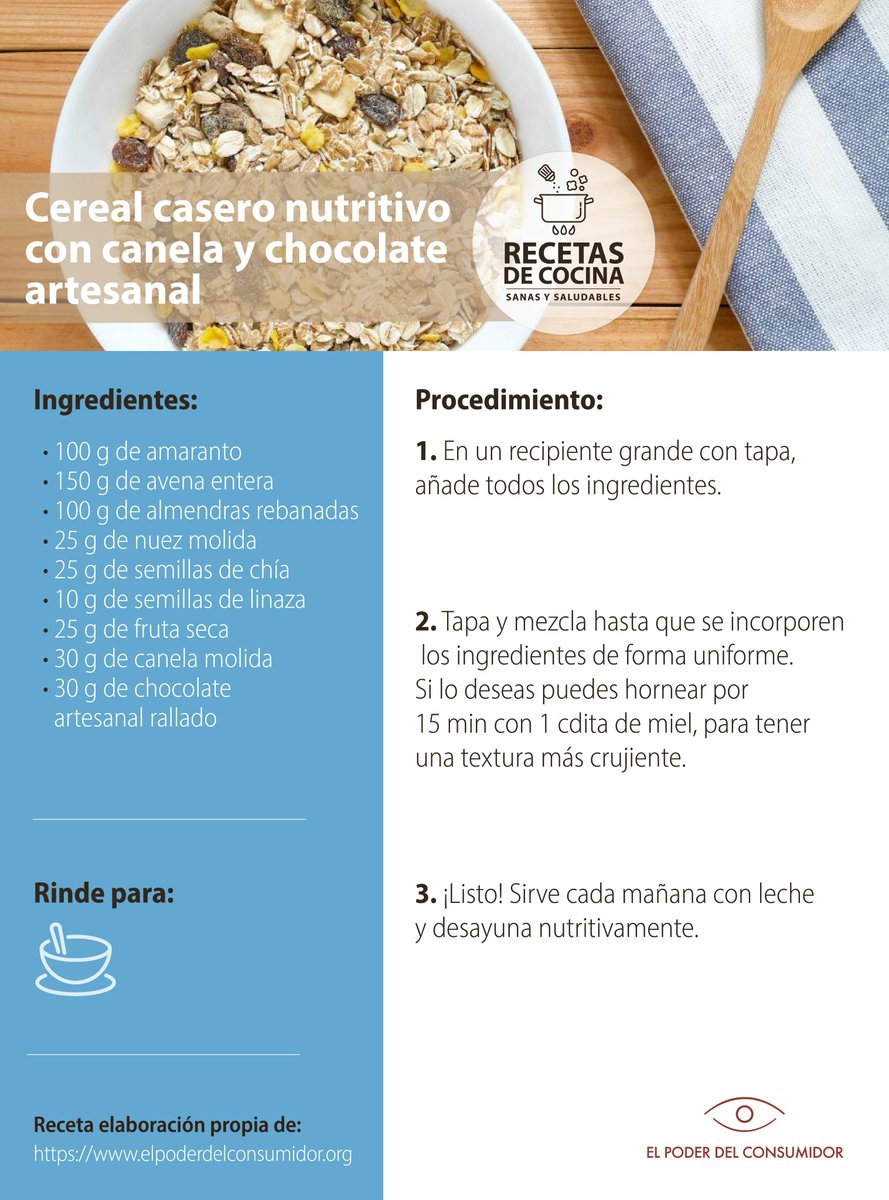actuaporlasalud's tweet photo. Prueba este #desayuno saludable, como alternativa a cereales ultraprocesados llenos de azúcares, aditivos y calorías vacías.
Los cereales integrales, como la avena, el arroz y el maíz, tienen un alto valor nutricional que se pierde al industrializarse.
  https://t.co/MuLLl7Yl7V https://t.co/LQ6TNM0Hai