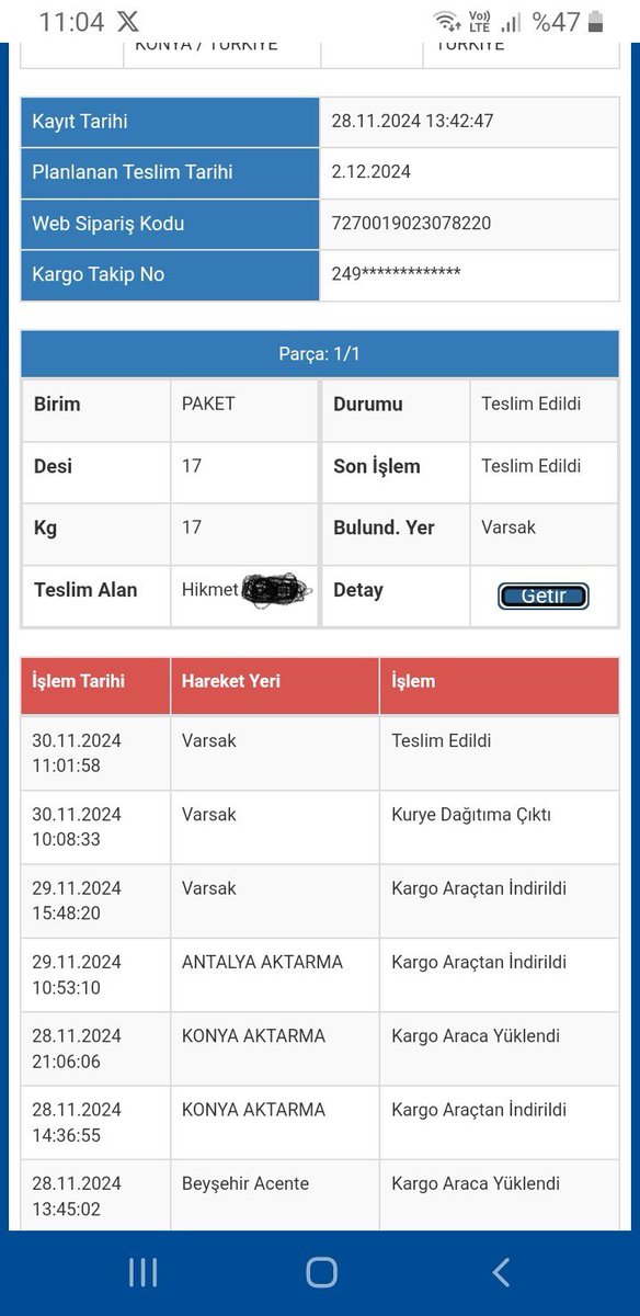 lf_sry's tweet photo. @SuratKargoTR adrese teslim gelecek kargomu teslim ettiğinizi belirten işlem girişi yapmışsınız ama bana telim edilen kargo yok!? Kuryeniz kime teslim etti kargomu??!!@seffafveetik @aydinagaoglu @TuketiciBasvuru @UABakanligi @tcbestepe https://t.co/UEcJIll23n