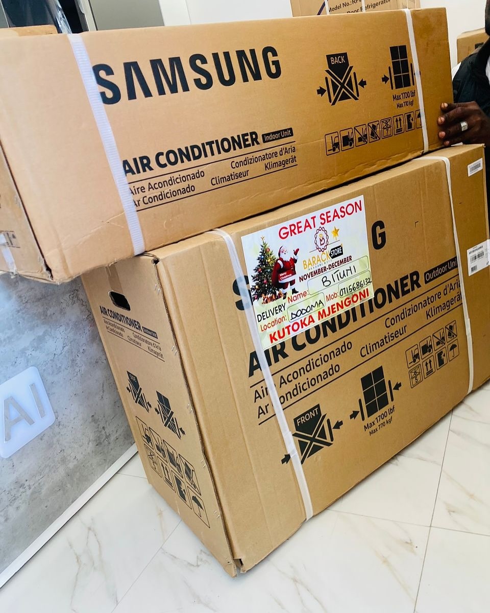 BarackStore_'s tweet image. SAMSUNG DUAL INVERTER

▫️AC ZA INVERTER ZINA TEKNOLOGIA YA KUPUNGUZA MATUMIZI YA UMEME HADI KUANZIA (40% HADI 70%) 🤗

* 9000BTU - 1,150,000/=
* 12000BTU - 1,350,000/=
* 18000BTU - 1,750,000/=
* 24000BTU - 2,150,000/=

▪️Free Home / Office Delivery
▪️Free wall Bracket 
▪️Free…