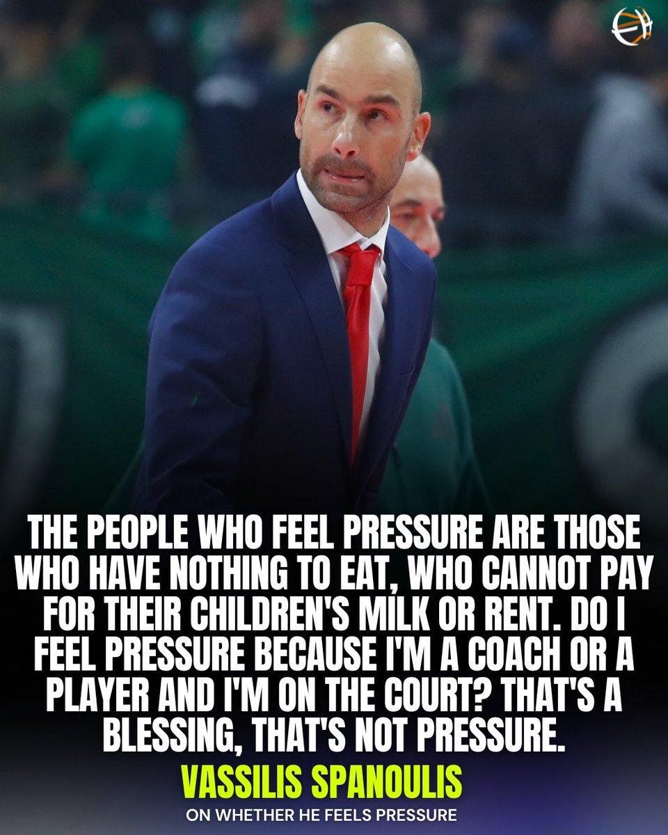 Eurohoopsnet's tweet photo. 🇬🇷🗣Vassilis Spanoulis puts into perspective what feeling pressure really looks like.

Quote of the day👏 https://t.co/RQLLMzivJo
