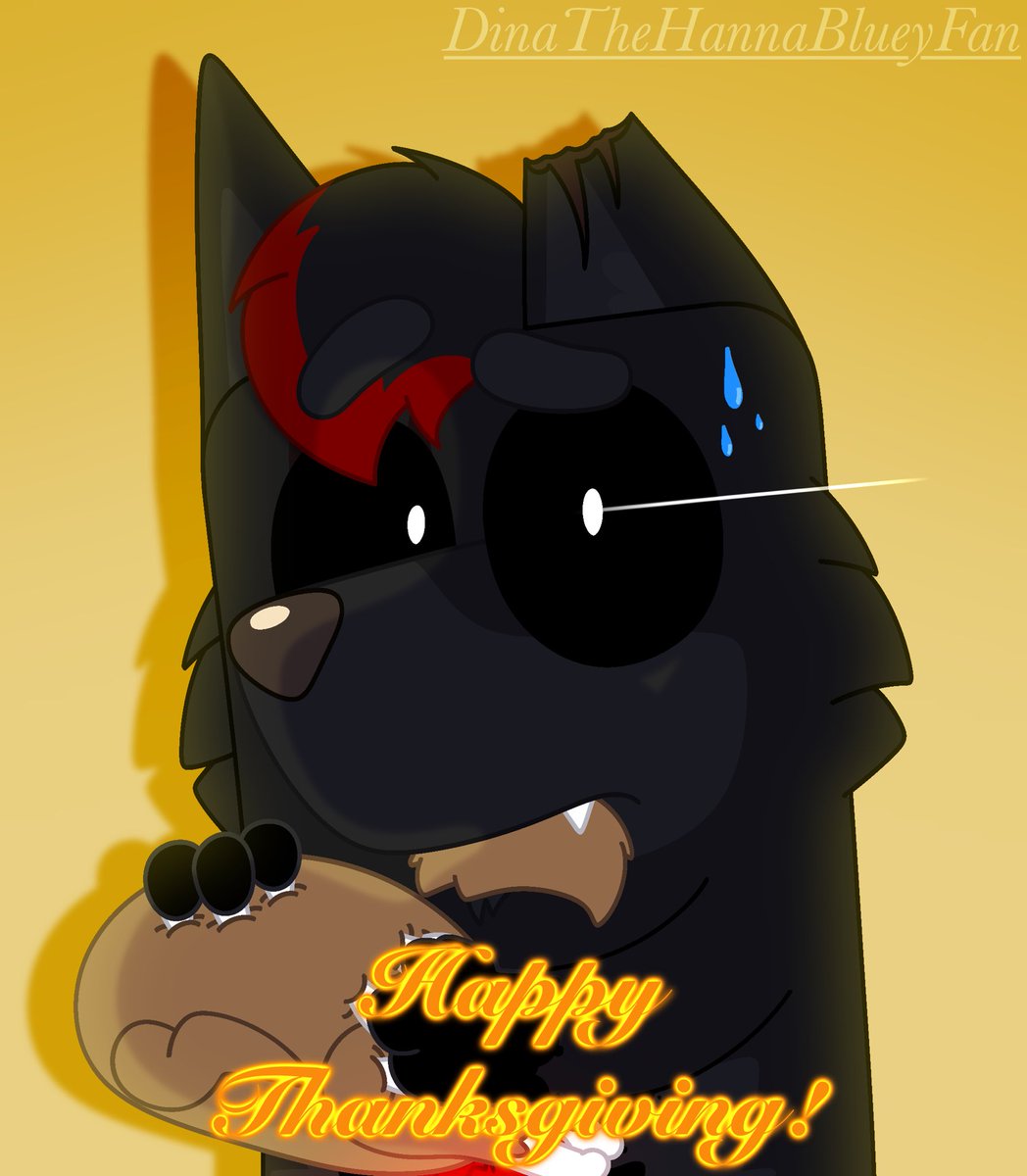 DinaBlueyFan's tweet image. 🖤Kuro And His Thanksgiving Snack🖤
&quot;Mm? I-I’m not eating the turkey…!” -Kuro 🖤

I’m late… But anyways, happy Thanksgiving! &amp;lt;D
#blueyfanart #BlueyOC #ThanksgivingDay