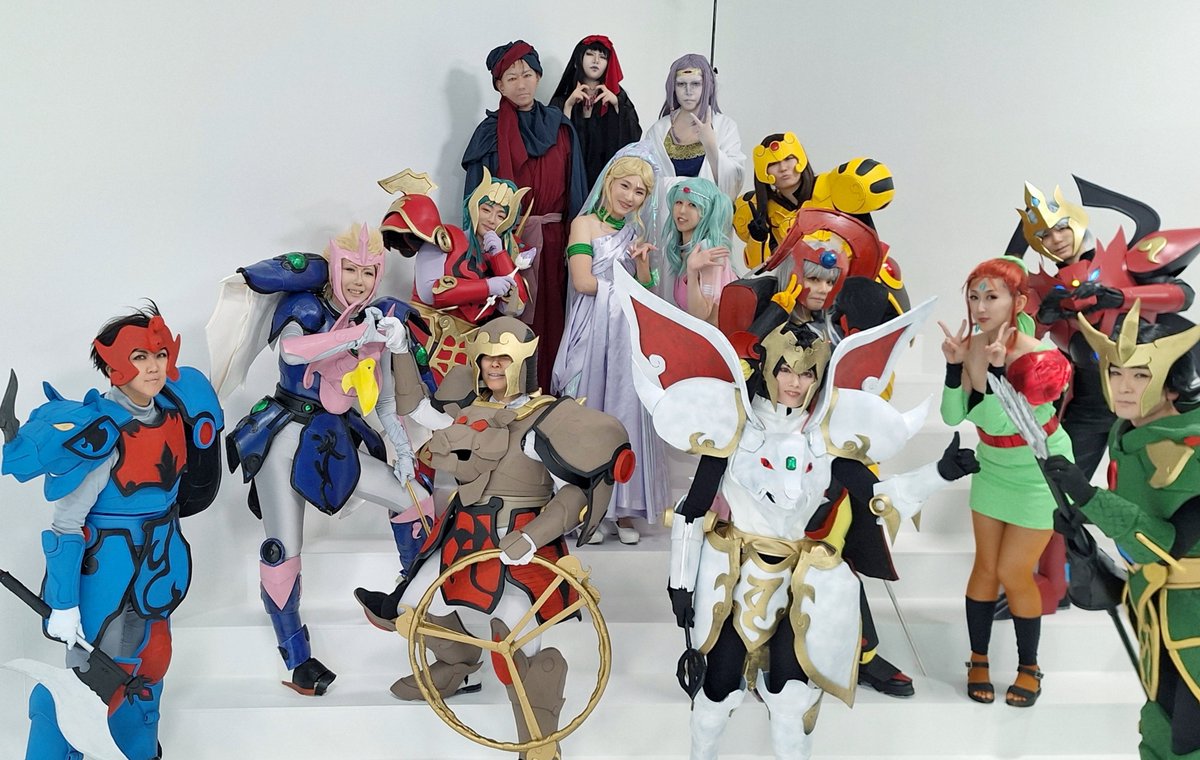 【コスプレ注意】
速報！ついに念願叶って天空戦記シュラト八部衆全員シャクティ+天空界の面々で集まることが出来ました！！
放映35周年おめでとう～
参加して下さった方々本当にありがとうございました！！
参加者はリプ欄に続きます

#シュラト35周年併せ2024