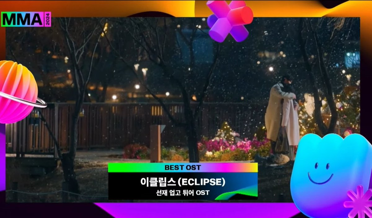 fallinbeen's tweet photo. Congratulations sudden shower for winning best ost award at 2024 Melon Music Awards! Congrats wooseok! Congrats lovely runner team and eclipse! https://t.co/x5uKaOkBEy