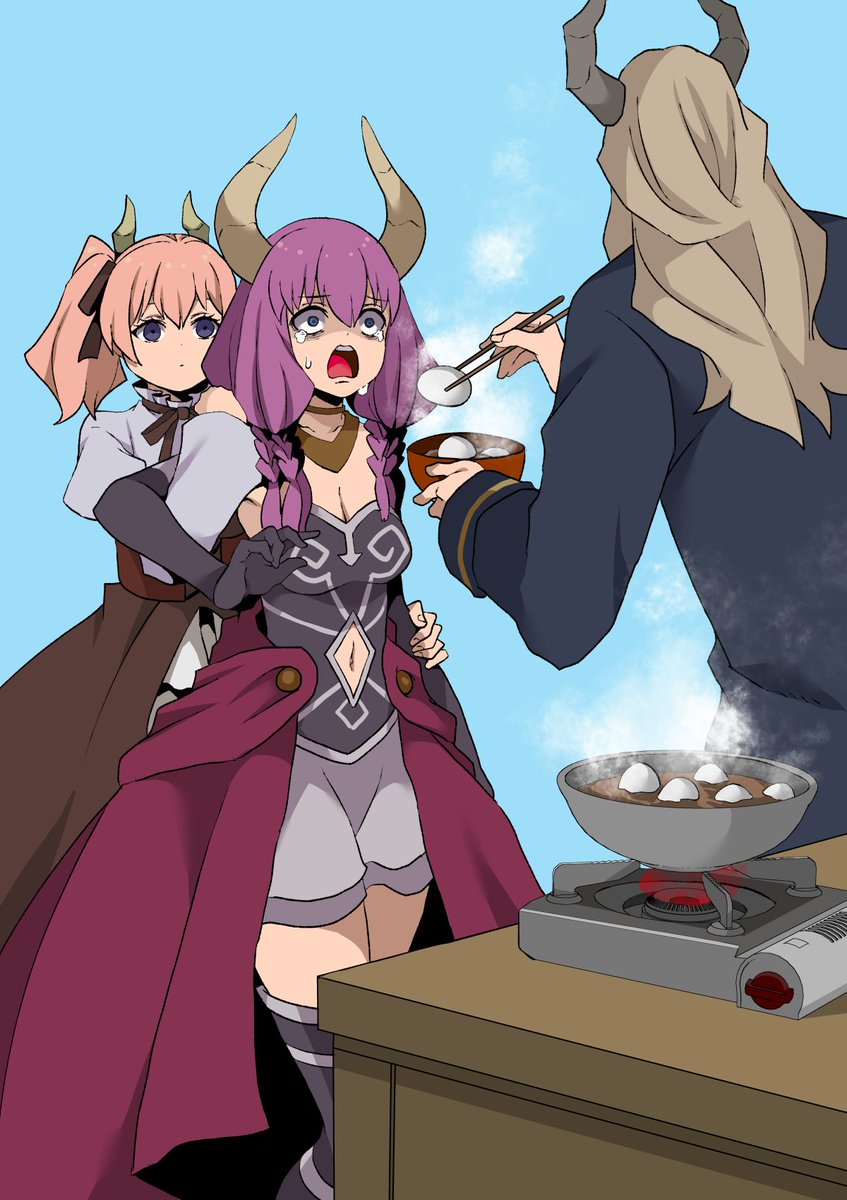 今月描いた熱々ゆで卵 ( ゜Д゜)🥚🥢 